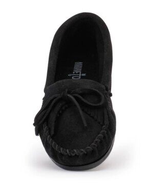 Minnetonka Women's Black Kilty Moccasins 400, Excellent Condition, MFSR: $73, 8